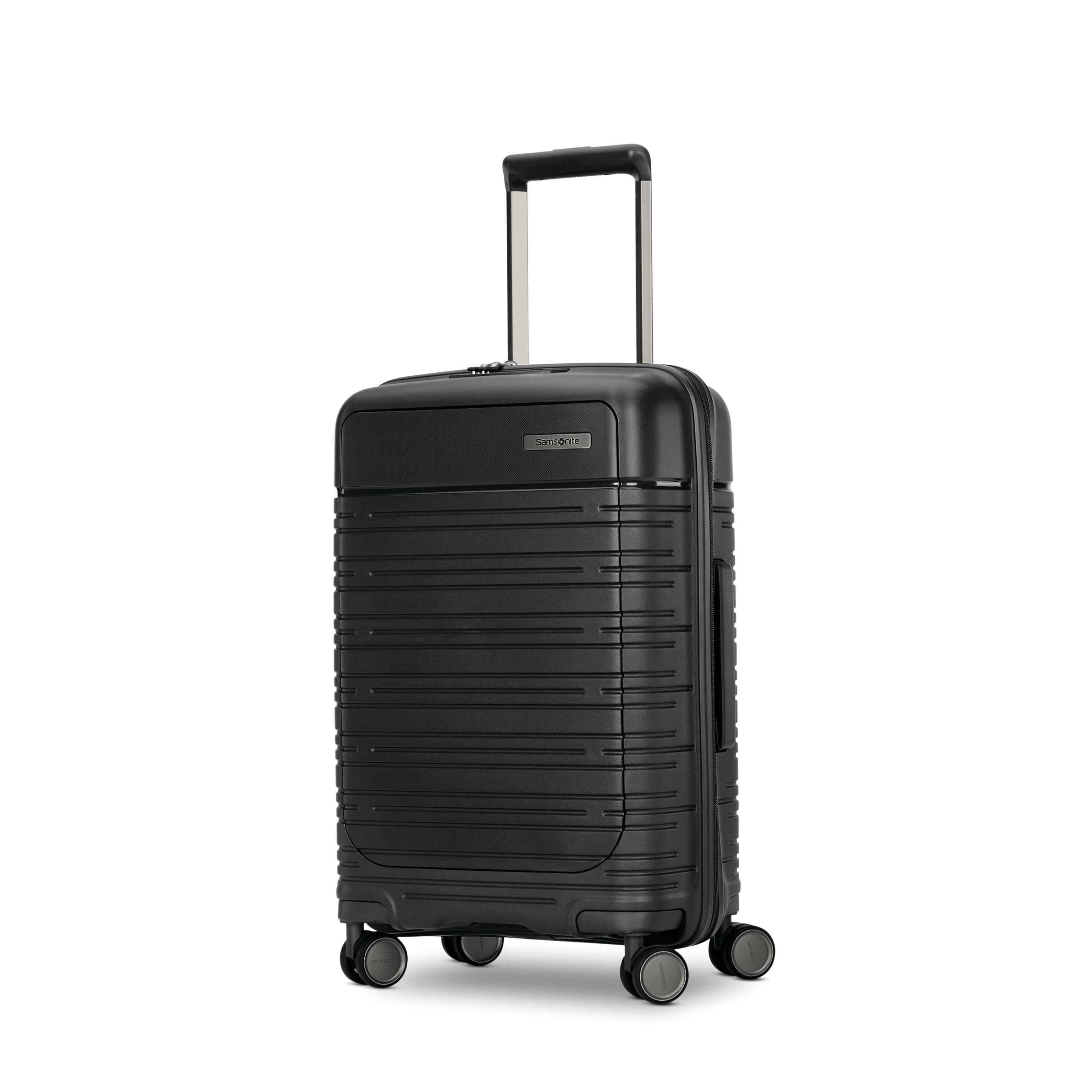 Elevation&trade; Plus Hardside Global Carry-On Spinner in the color Triple Black.