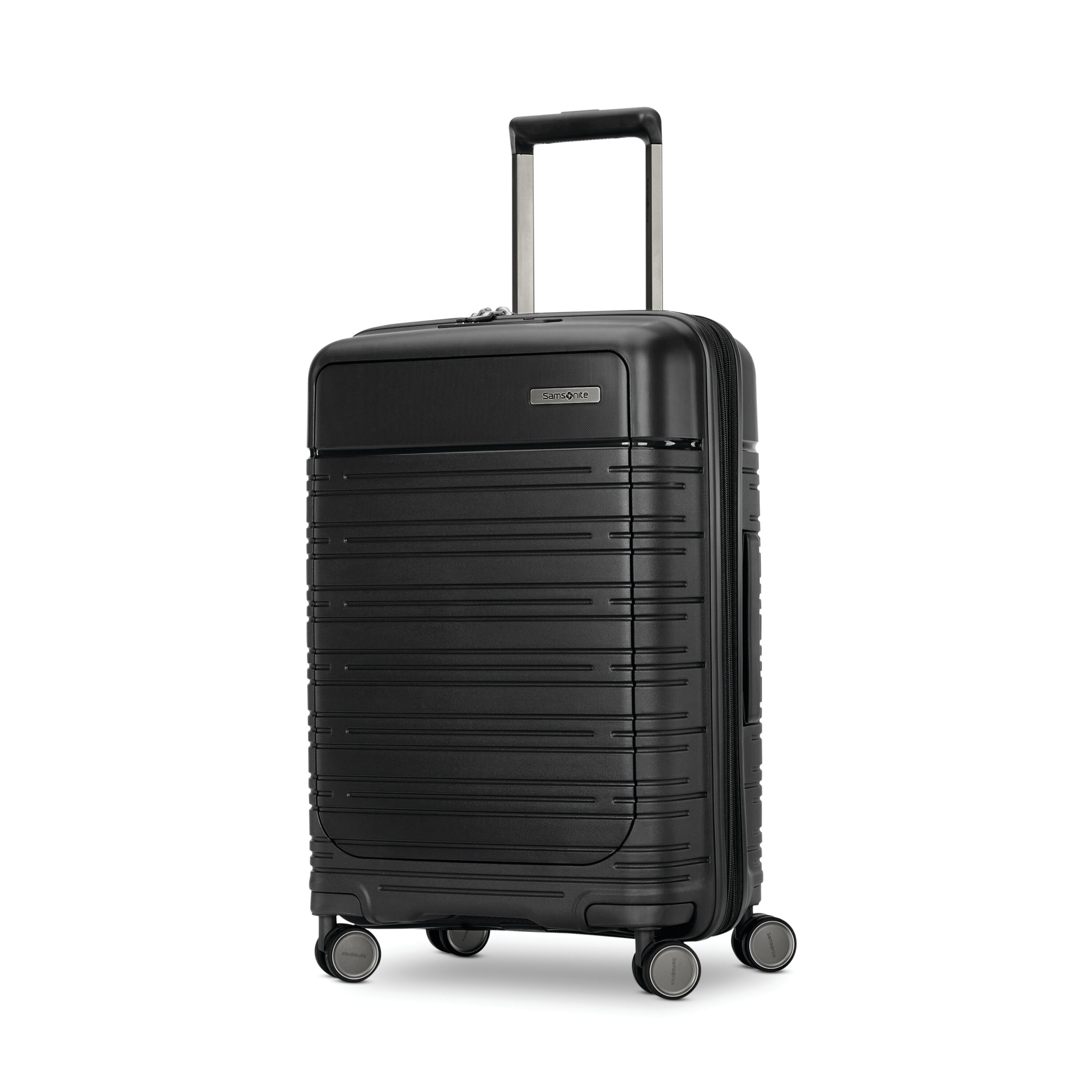Elevation&trade; Plus Hardside Carry-On Pro Spinner in the color Triple Black.