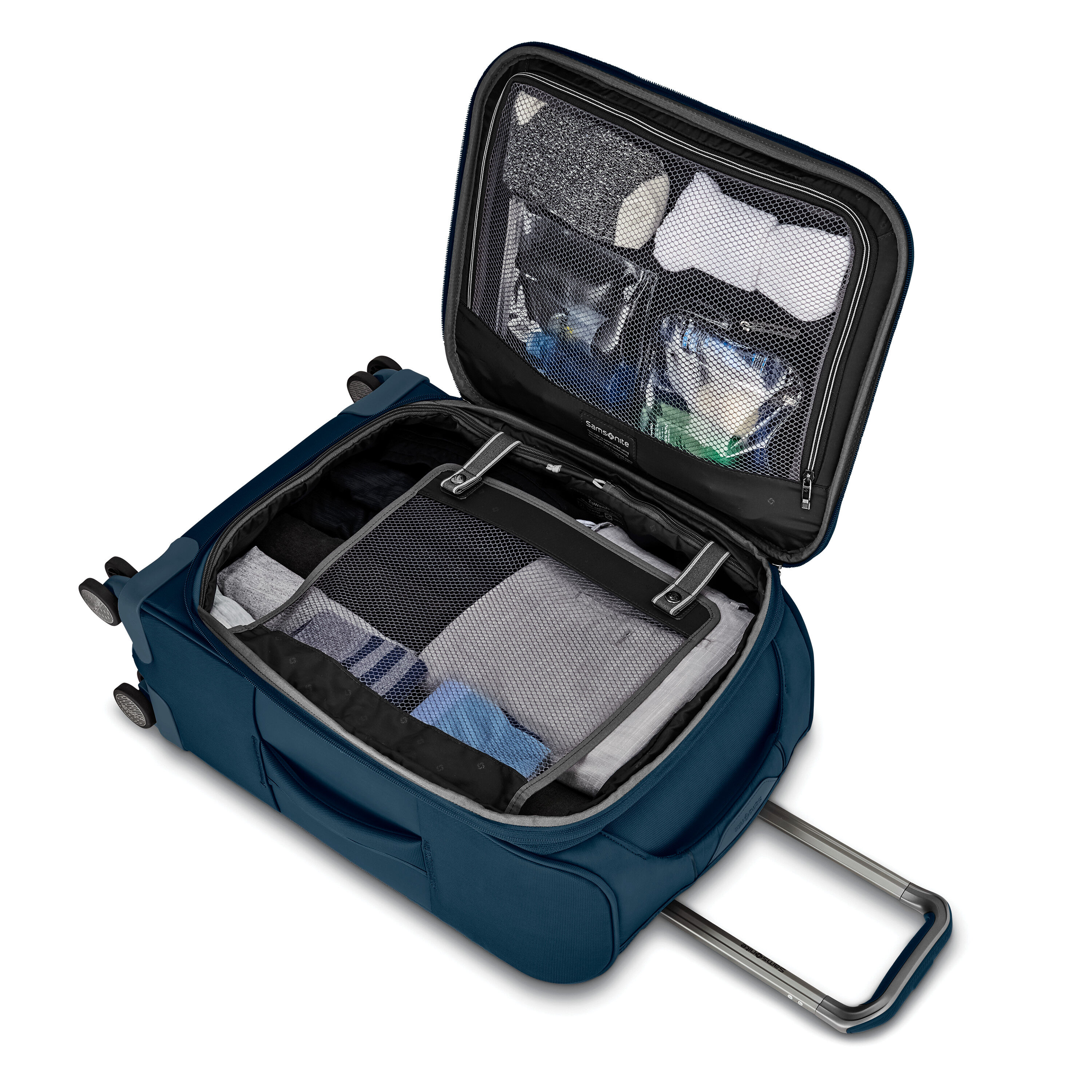 Theorym Global Carry-On Spinner in the color Emerald Teal.