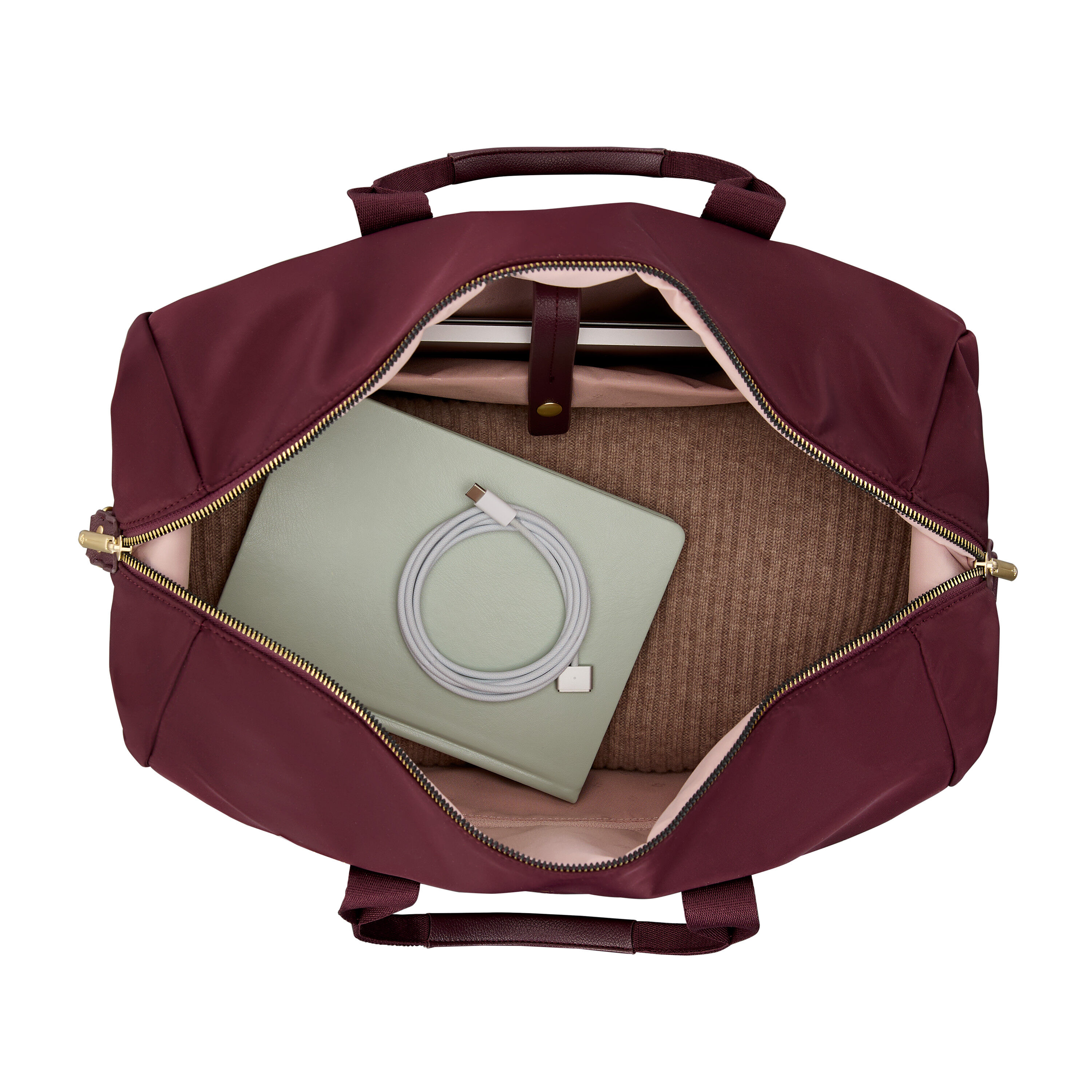 Mobile Solution 2 Duffel in the color Merlot.