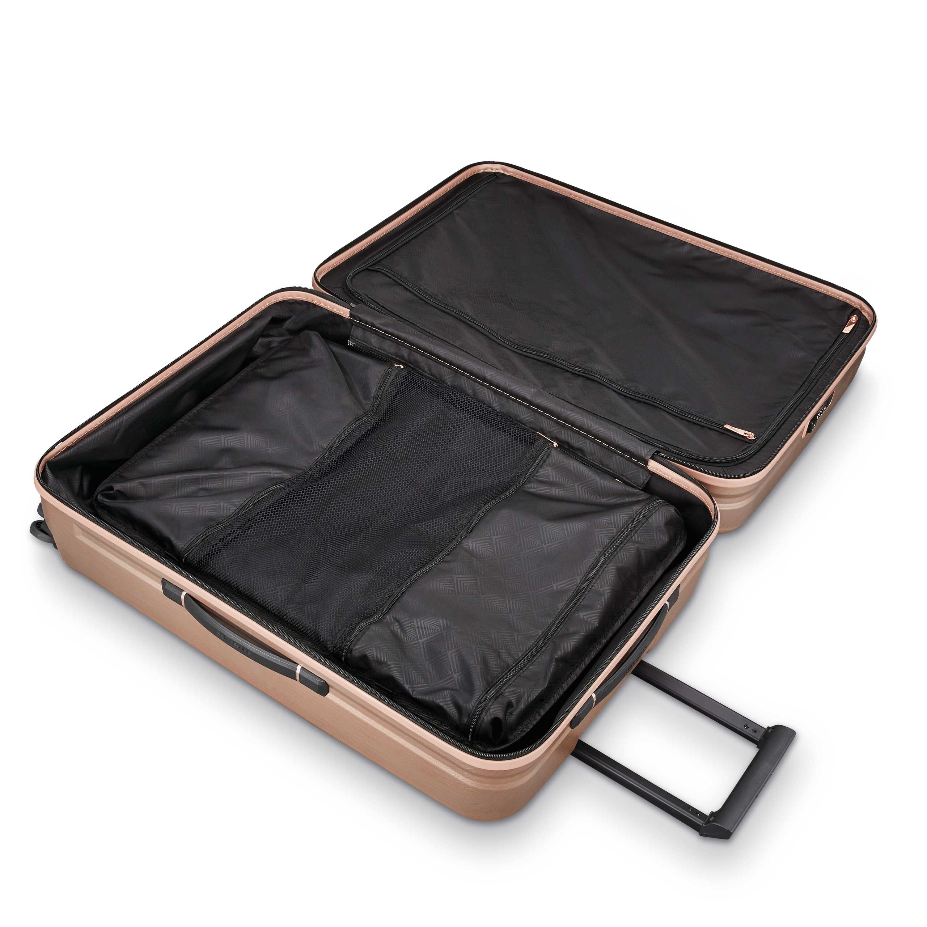 Novaire Carry-On Spinner in the color Rose Gold.