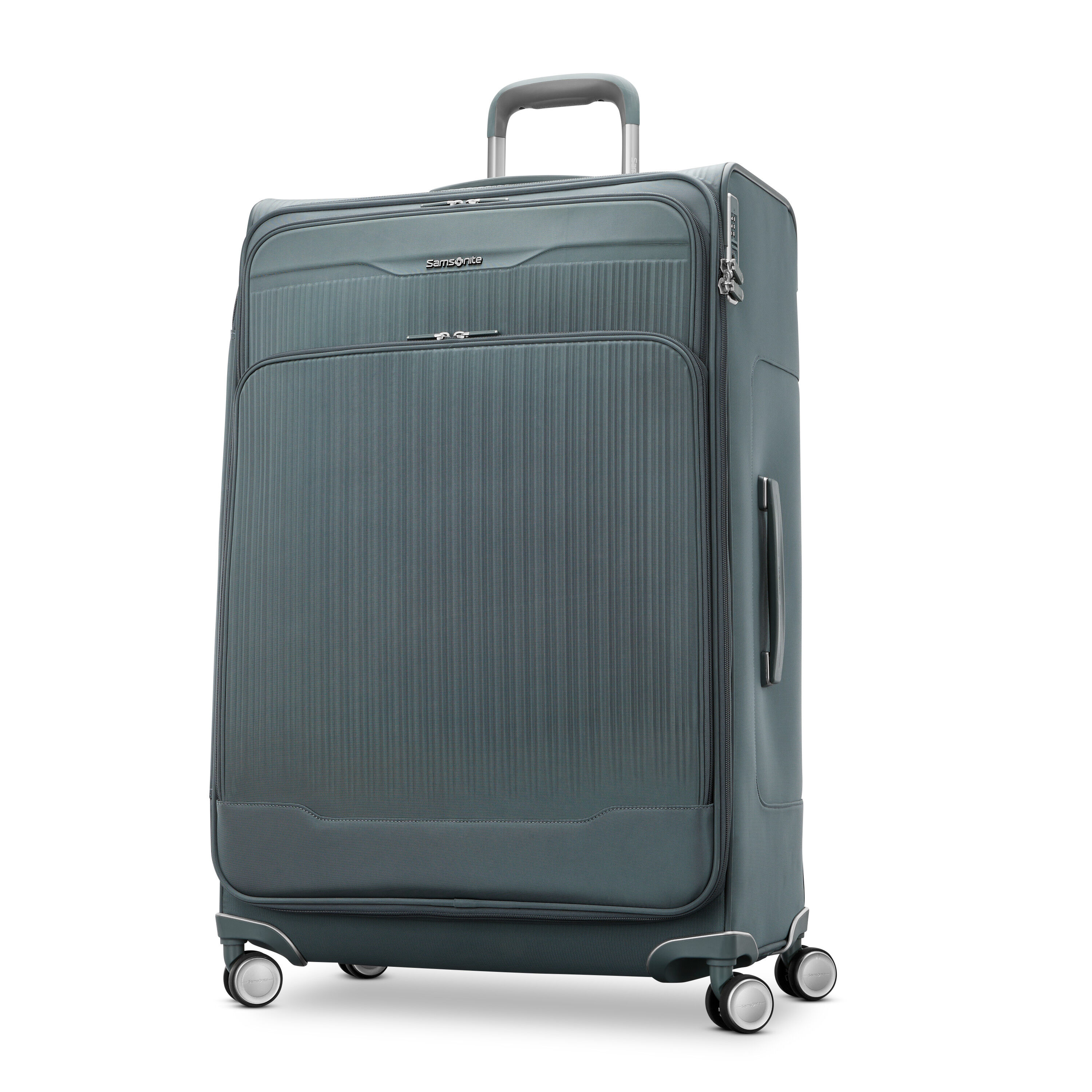 Silhouette 18 Softside Large Spinner in the color Slate Blue.